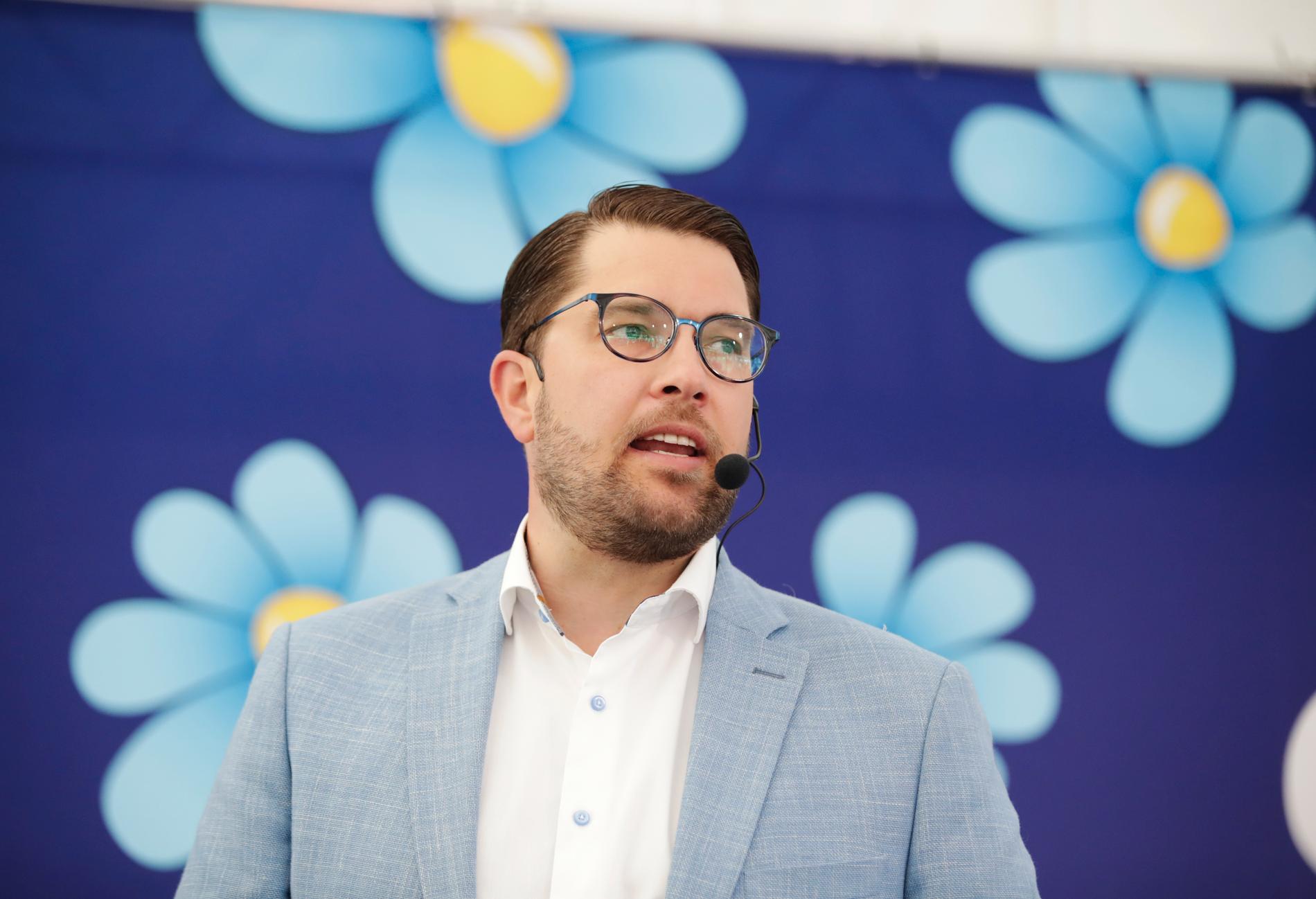 Sverigedemokraterna och partiledaren Jimmie Åkesson befäster sin position som Sveriges näst största parti. Arkivbild.