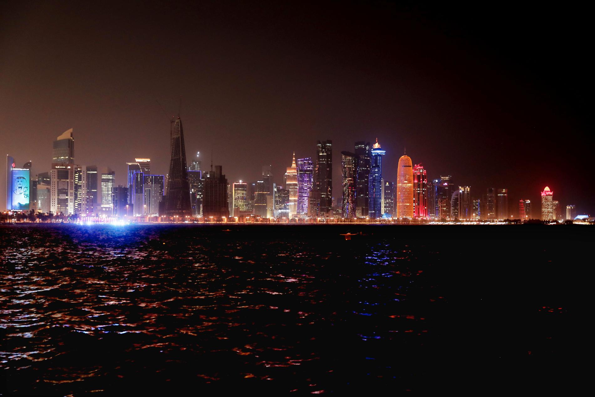 Doha i Qatar före virusutbrottet. Arkivbild.