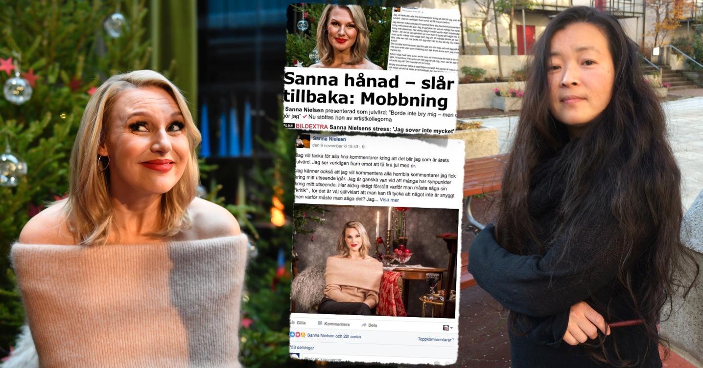 När mormor och morfar publicerar elaka och nedlåtande kommenterar om Sanna Nielsen och hennes tröja – hur ska jag då som lärare stävja mobbning bland mina elever, undrar Maria Fredriksson.
