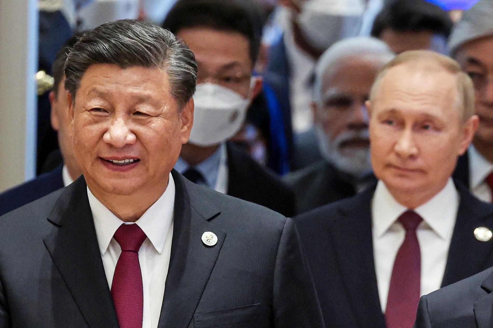 Xi Jinping kallade Vladimir Putin för en ”stark ledare” när de möttes i mars.