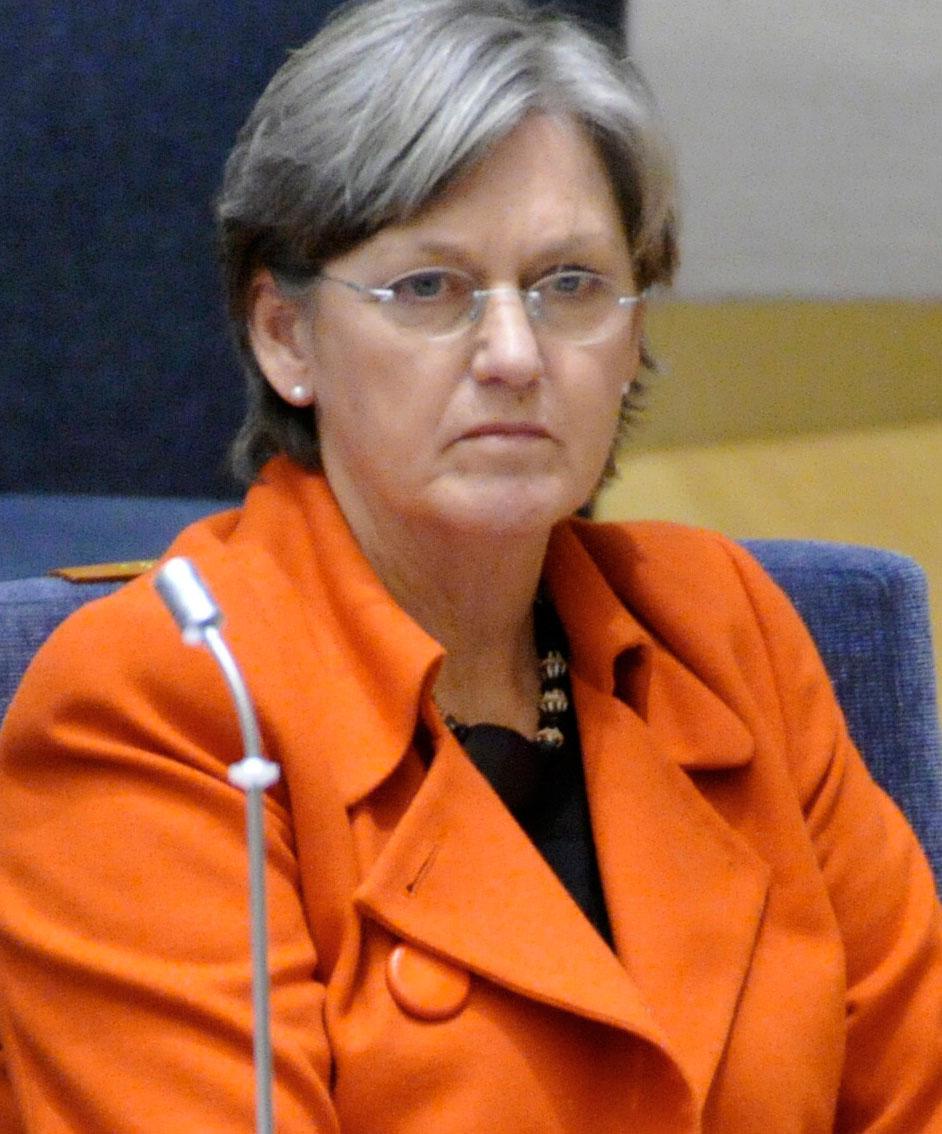 Socialförsäkringsminister Cristina Husmark Pehrsson.