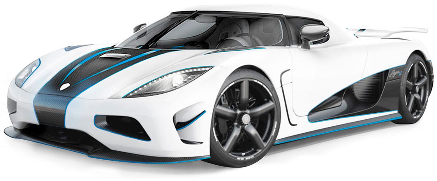 Koenigsegg Agera R Ängelholmsbyggda Agera R har flertalet världsrekord – dock inte det för topphastighet. Men bilen ska klara 440 km/h – om det bar finns tillräcklig raksträcka.
