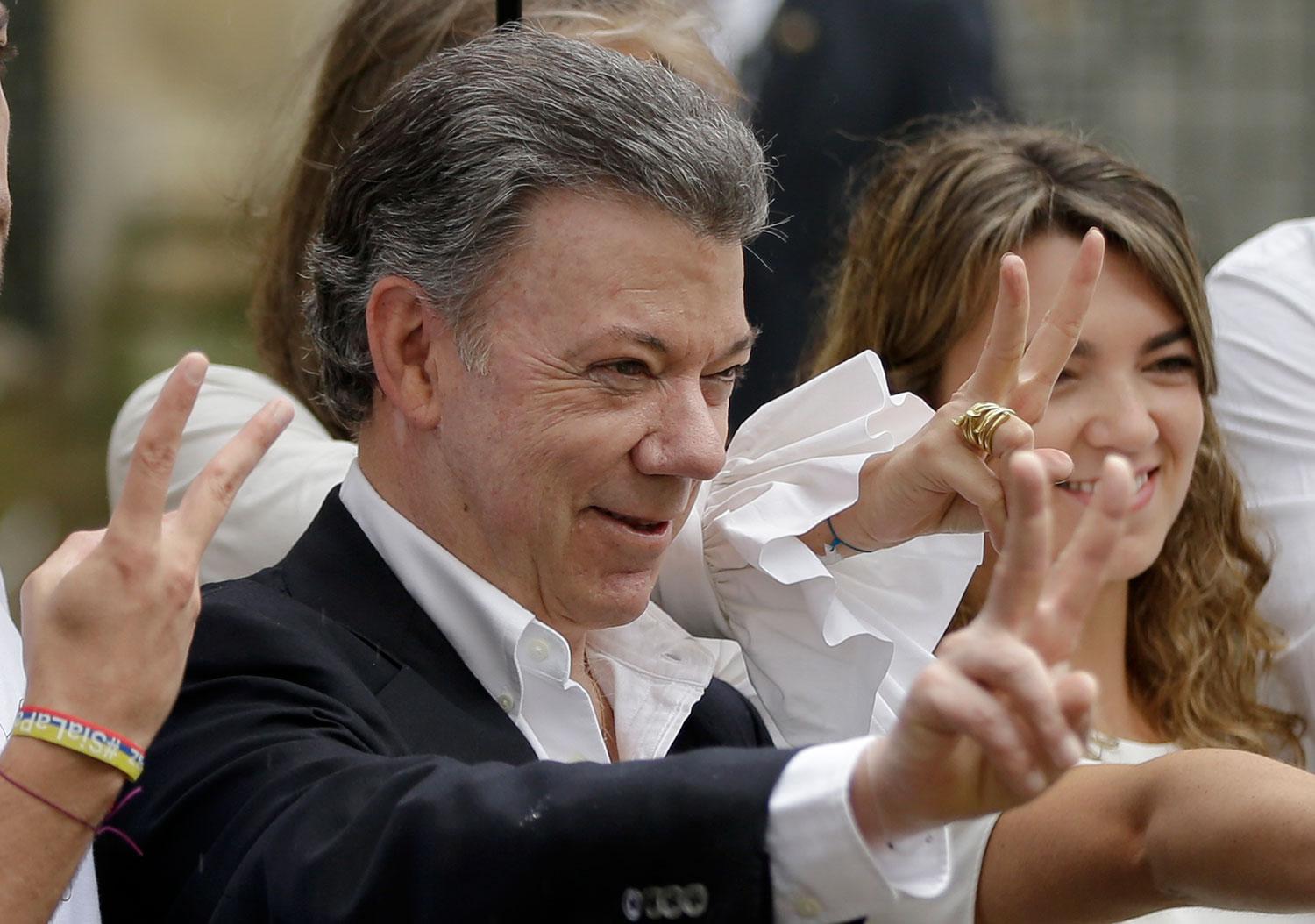 Colombias president Juan Manuel Santos.