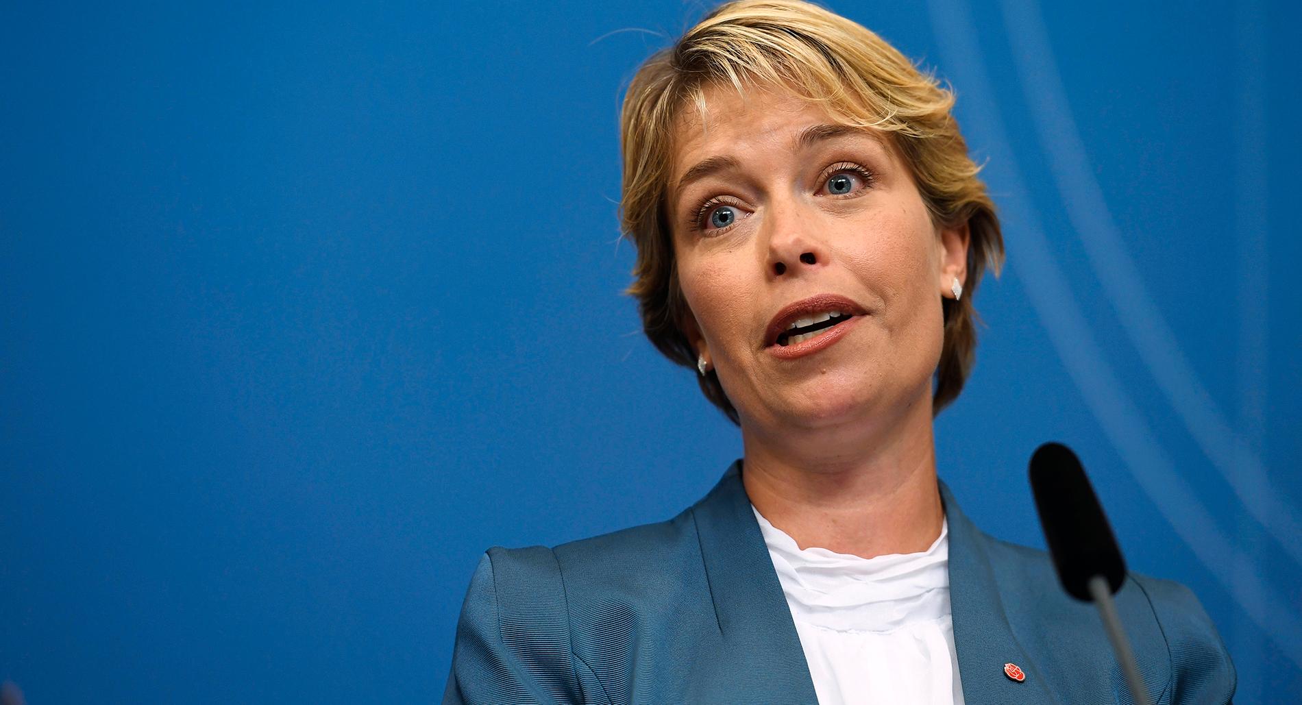 Socialminister Annika Strandhäll med ansvar för Försäkringskassan.
