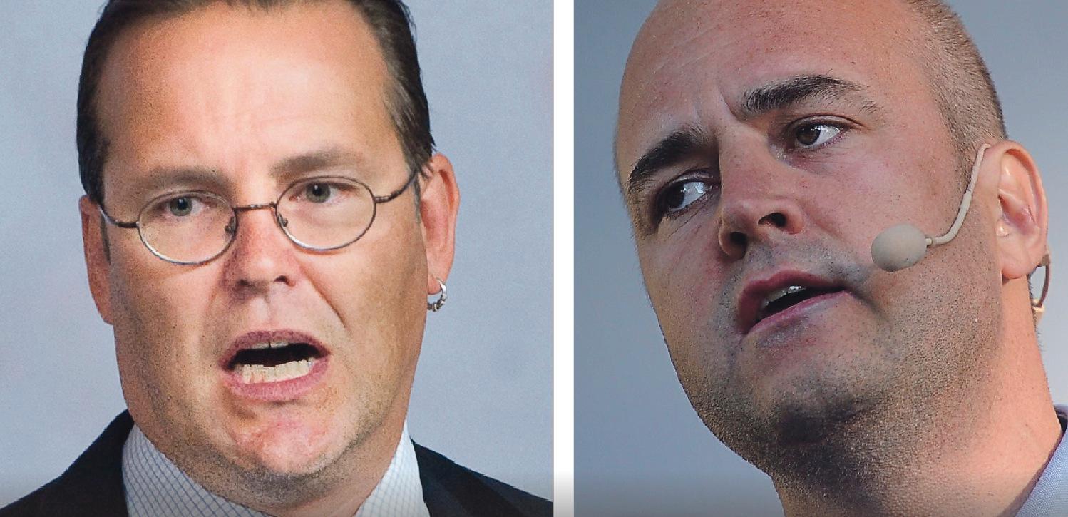 Krisexperter?  Finansminister Anders Borg och statsminister Fredrik Reinfeldt slipper för lätt undan.
