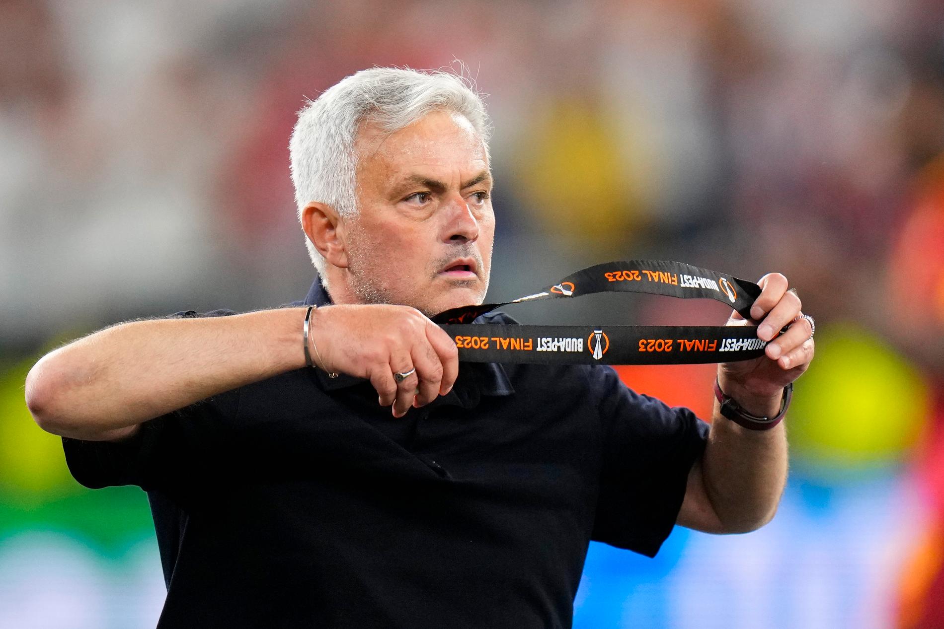 Roma och José Mourinho får stränga straff av Uefa efter Europa League-finalen mot Sevilla. Arkivbild.