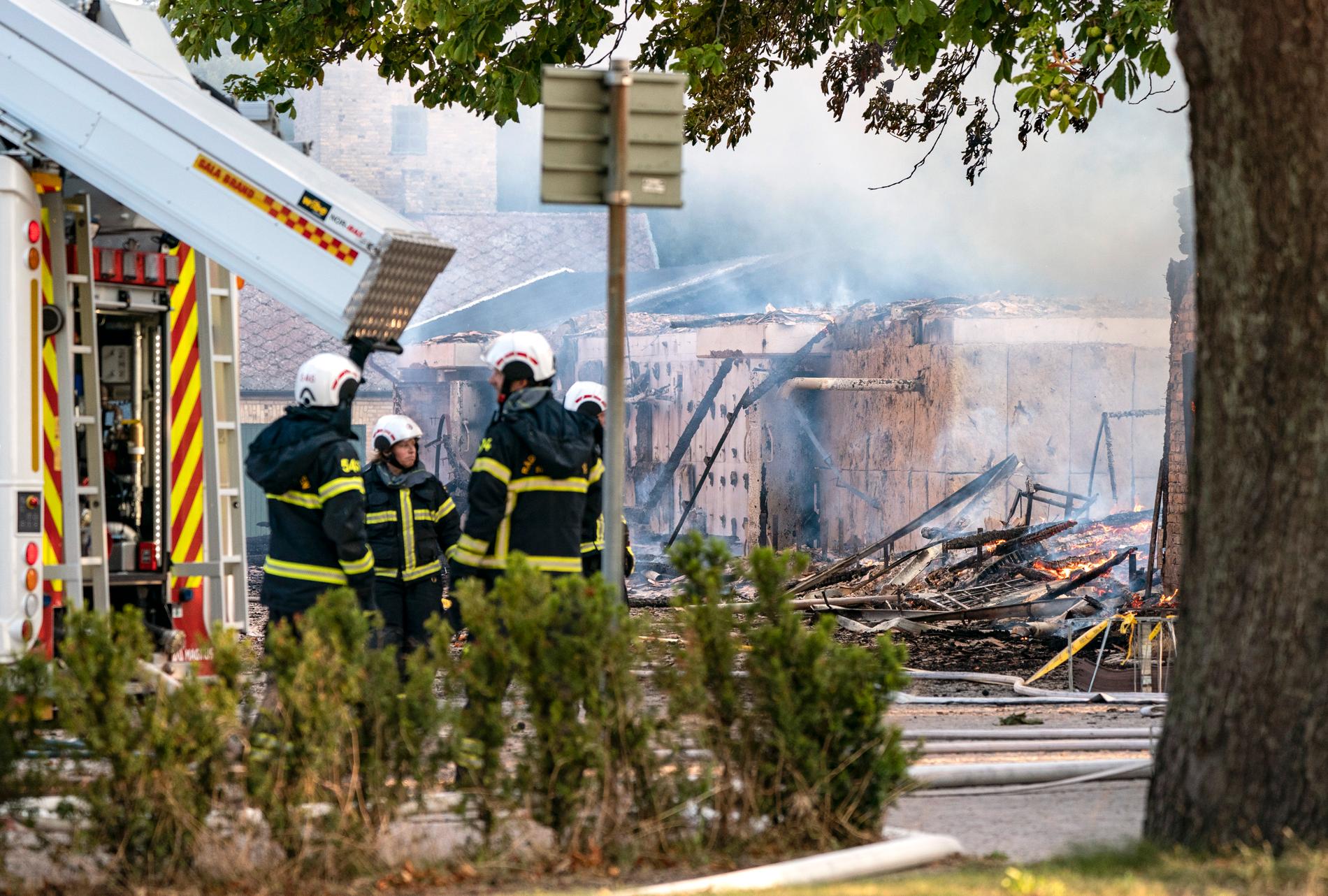 Strax efter klockan 04 inkom larm om en brand på Lantbruksuniversitetet i Alnarp i Skåne län.