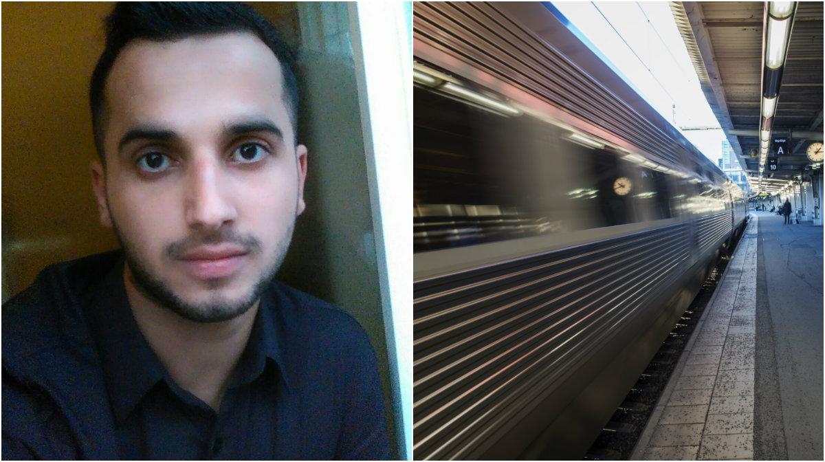 Abdul, 17, räddade avtuppad man från tågspåret