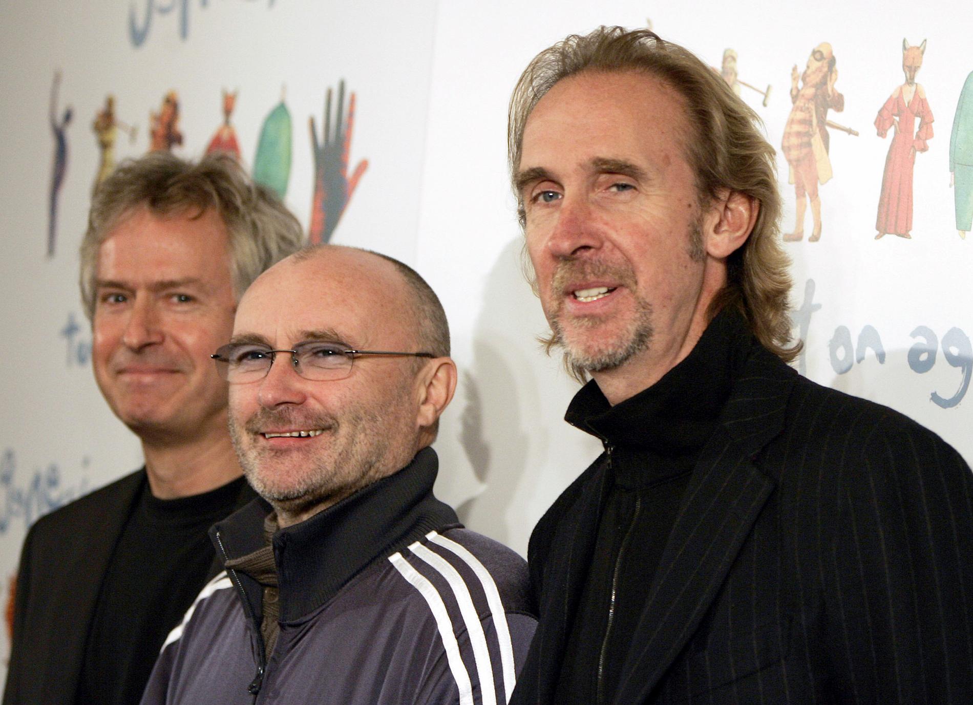 Tony Banks Phil Collins och Mike Rutherford.