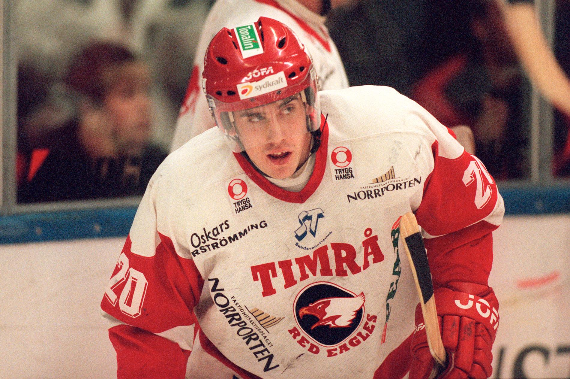 Zetterberg i Timrå-tröjan 2001.