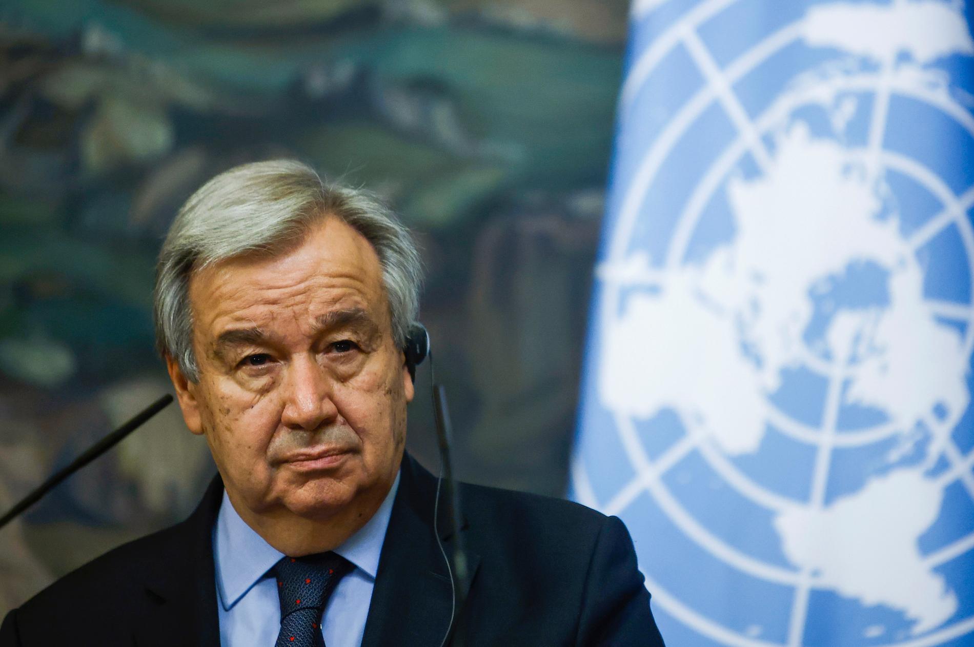 FN:s generalsekreterare António Guterres fortsätter på sin post fem år till. Arkivbild.