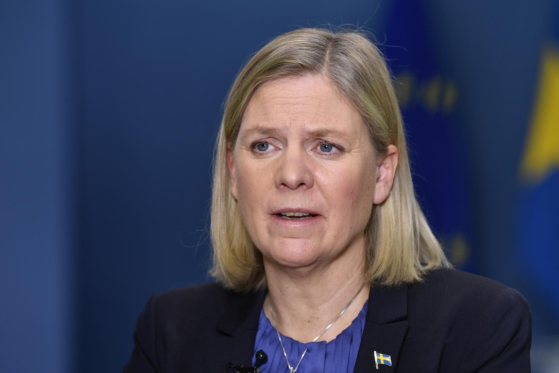 Finansminister Magdalena Andersson (S) riskerar minskade skatteintäkter. Arkivbild.