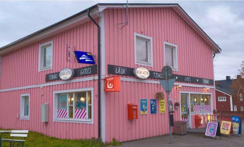 Oda Spelbutik i Kiruna, även kallad Rosavita kiosken.