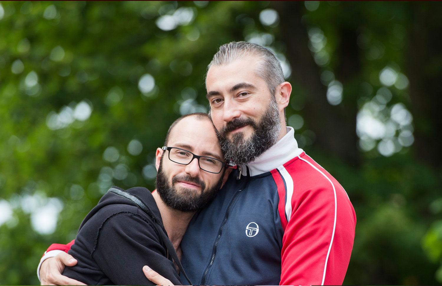Paret Francesco och Diego ska gifta sig mitt i prideparaden på lördag.