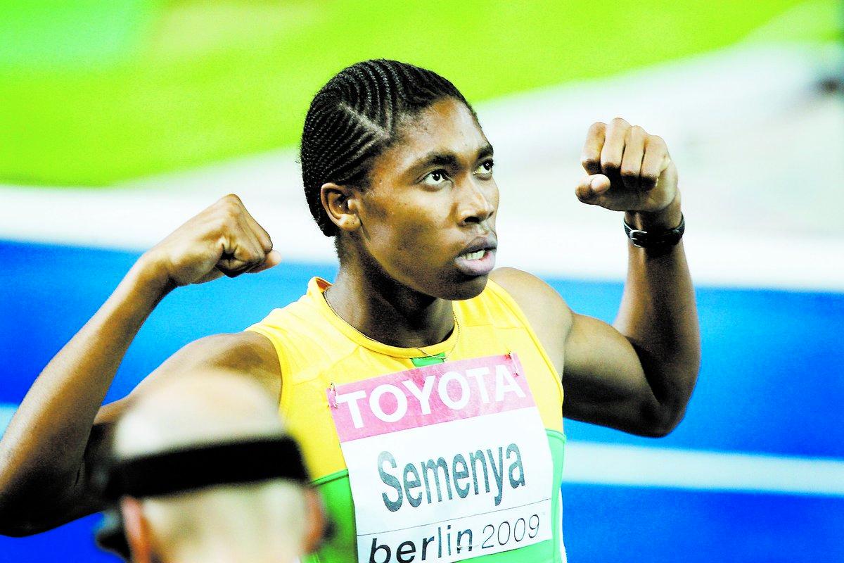 mästarinna Caster Semenya vann damernas 800 meter överlägste under gårdagens finalpass.