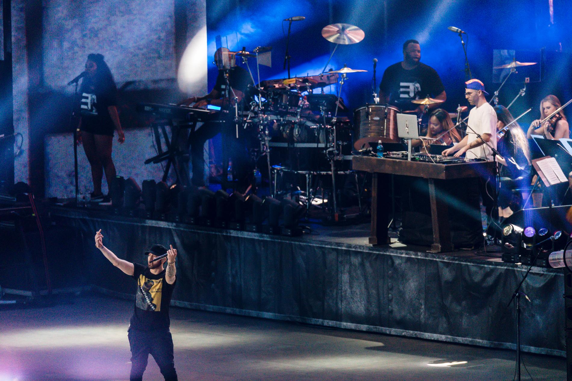 Eminem på Sommertid festival i Oslo. På måndag kommer ”Revival tour” till Stockholm.  