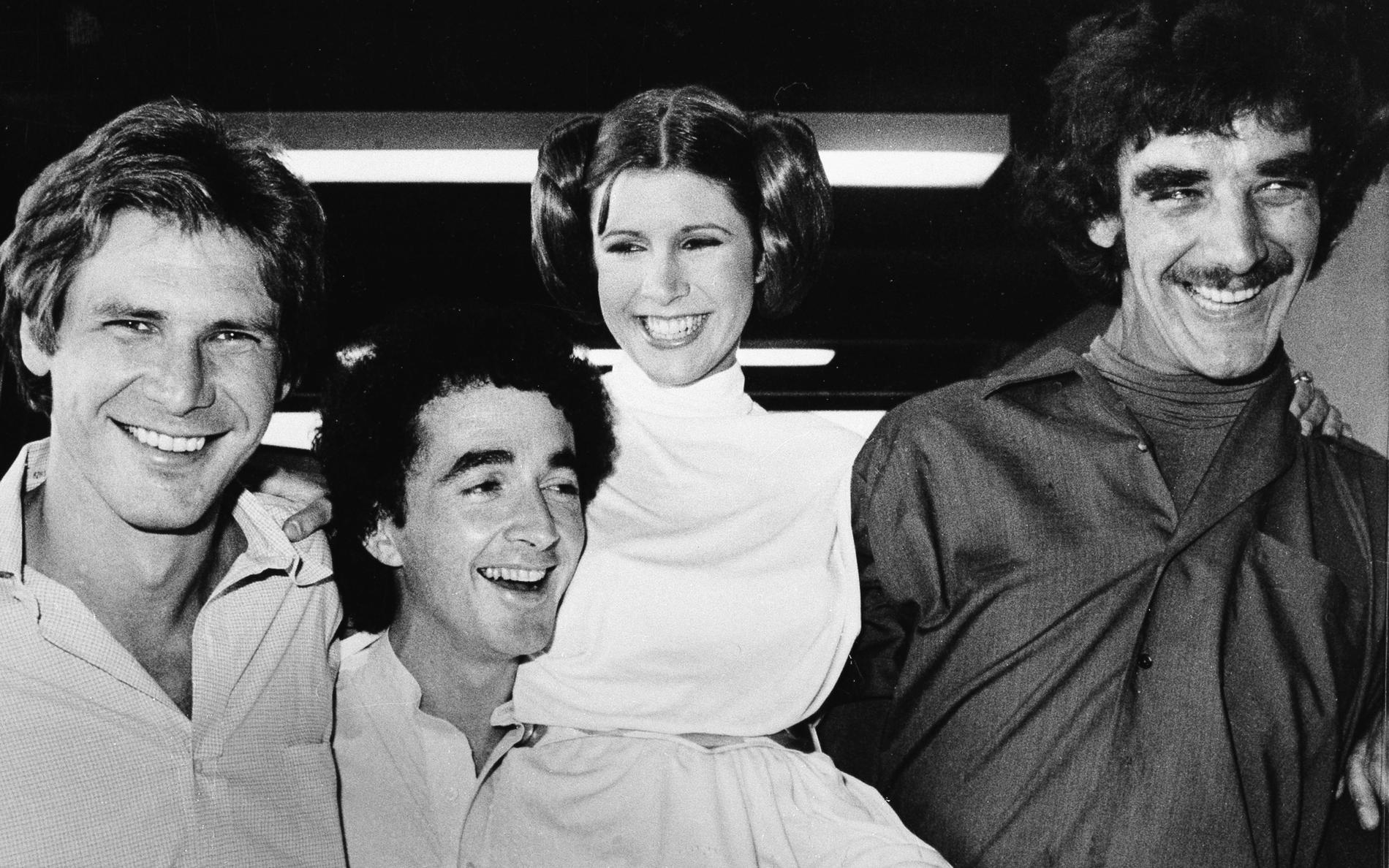 Carrie Fisher, mest känd som prinsessan Leia i "Stjärnornas krig"-filmerna får en postum stjärna på Hollywoods Walk of fame, snart sju år efter sin död. Arkivbild.