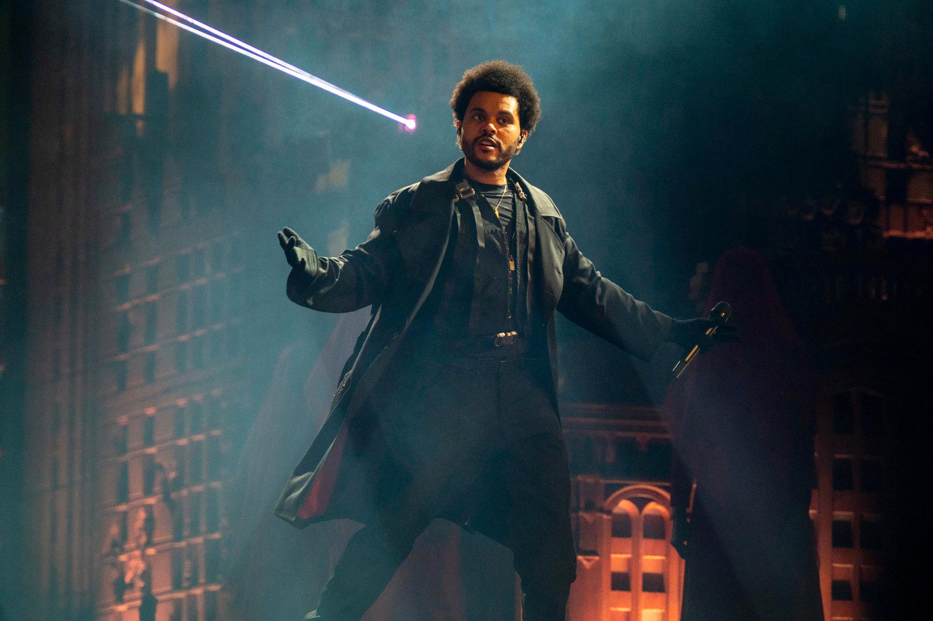 The Weeknd under sin konsert i Atlanta i augusti i år. Arkivbild.
