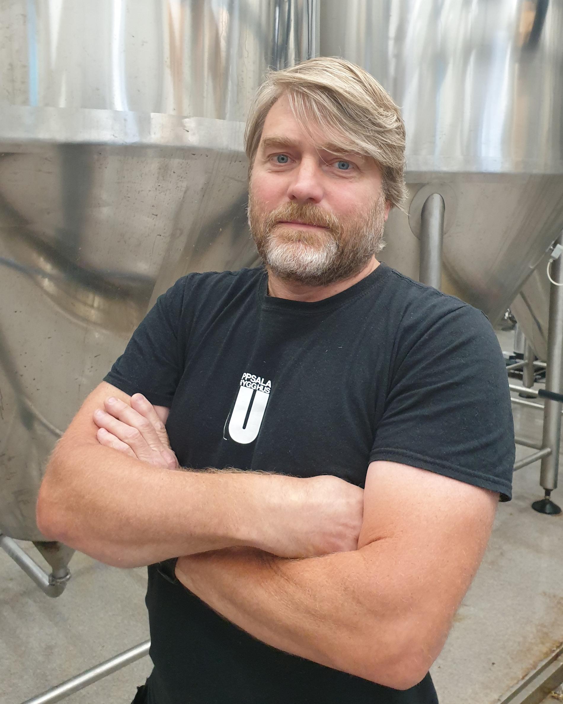 ”Vi har mellan 10 och 15 olika sorters öl”, säger Stefan Öström på Uppsala Brygghus. 