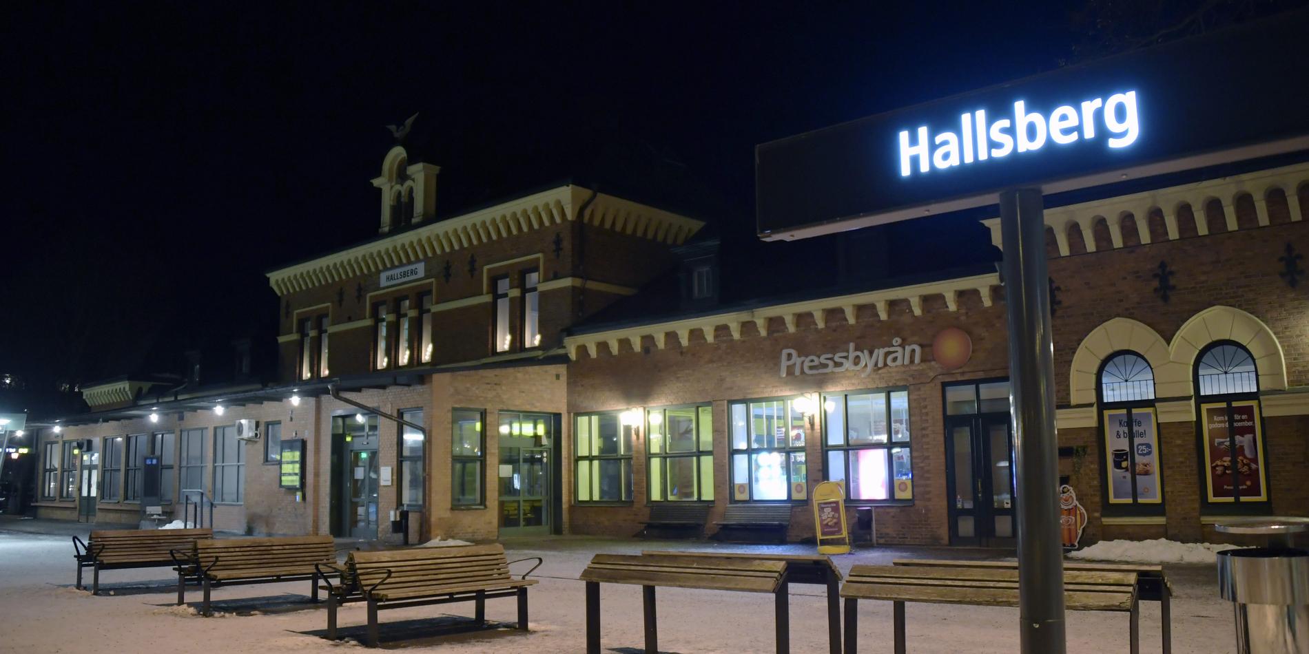 Hallsbergs station.