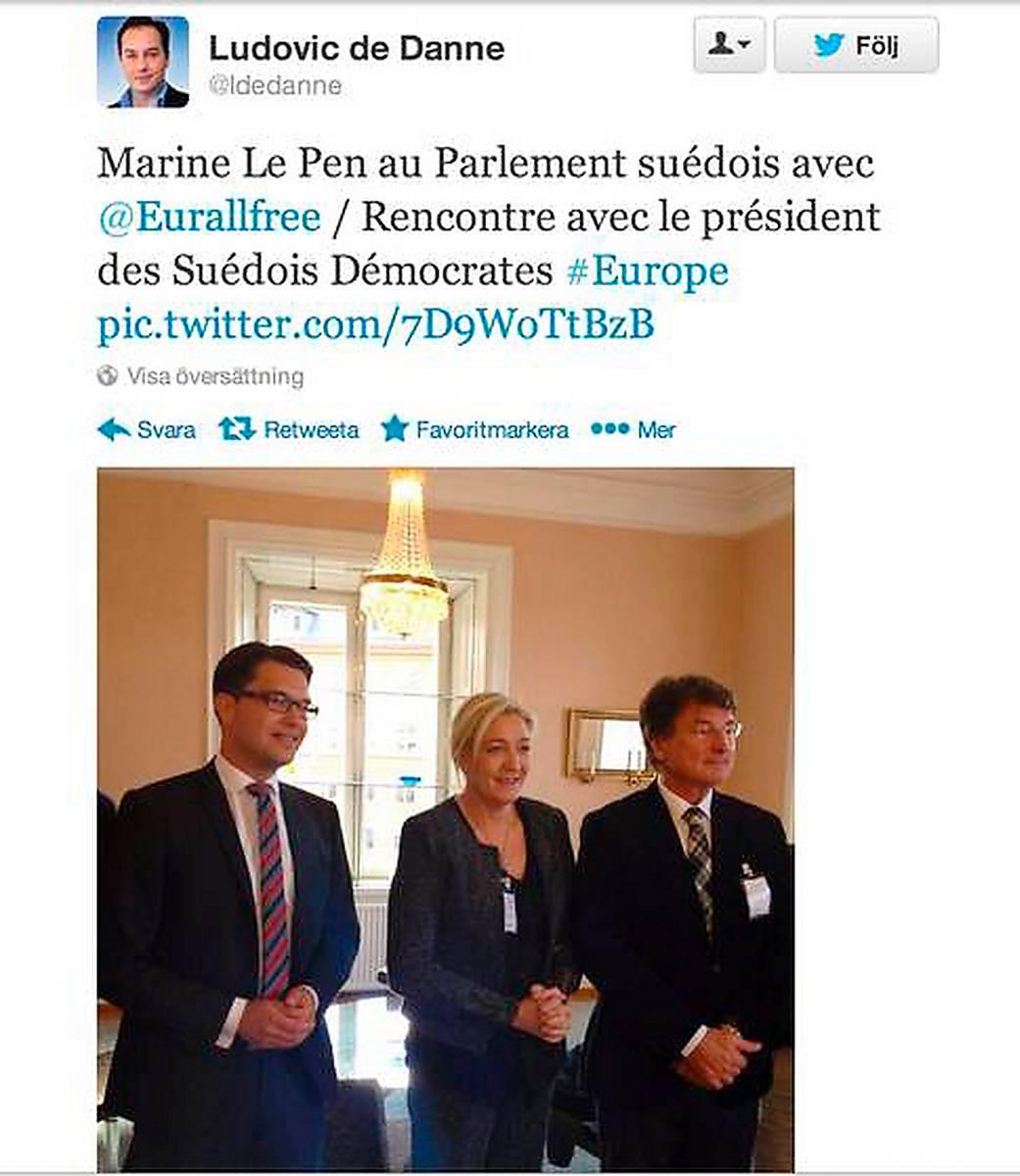 Jimmie Åkesson träffade nyligen högerextrema Nationella frontens ledare Marine Le Pen i riksdagen. Ett nytt försök pågår att ena Europas extremhöger inför valet till Europaparlametet i maj nästa år.