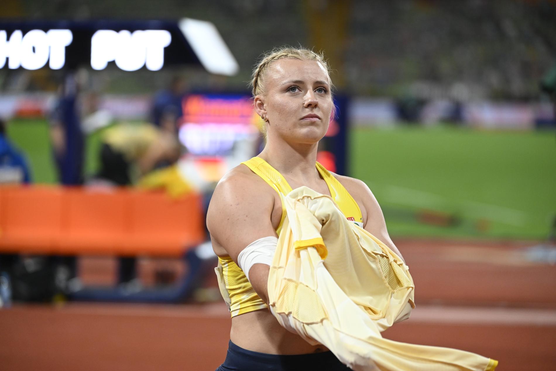 Axelina Johanssons skada kan stoppa henne från VM-deltagande. Arkivbild.