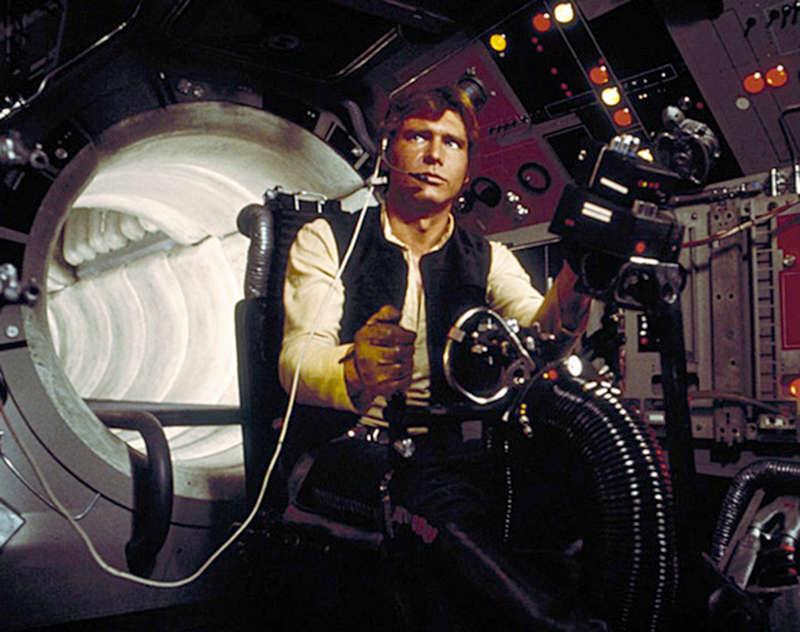 Harrison Ford i den ikoniska rollen som smugglaren Han Solo i ”Star wars” från 1977.