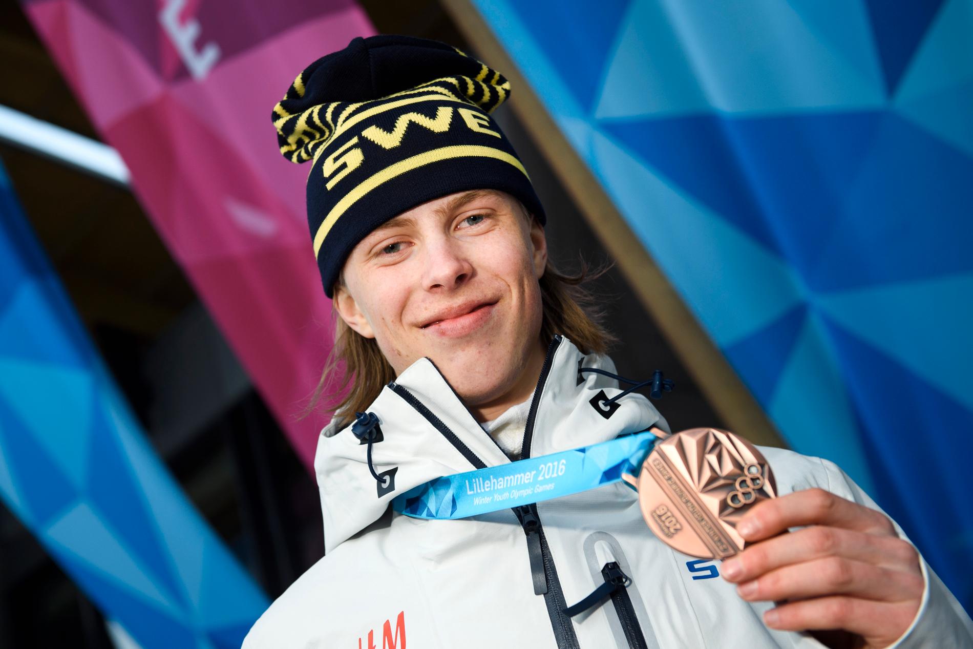 Mobärg tog guld i JVM i dag. Här en bild från ungdoms-OS 2016 där han vann brons.