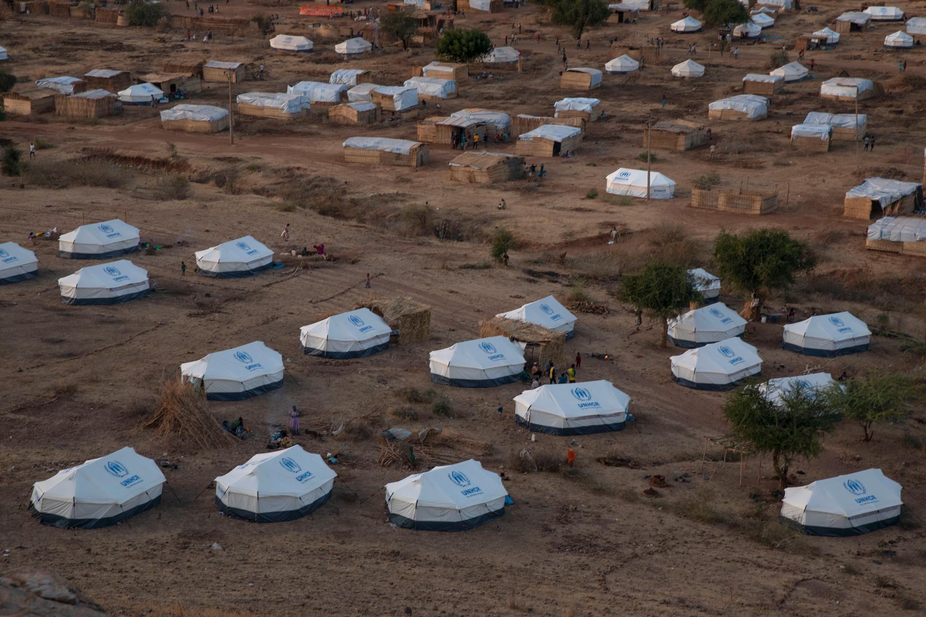 Flyktinglägret Umm Rakouba i östra Sudan, dit många Tigraybor flytt undan striderna i norra Etiopien. Arkivbild.