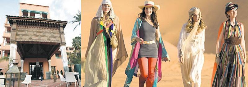 SEX AND THE CITY CHECKAR IN PÅ LYXHOTELL Marrakech blev Abu Dhabi Sarah Jessica Parker och de andra ”Sex and the City”-tjejerna intog Marrakech under två månader förra året. Egentligen utspelar sig filmens ”story” i Abu Dhabi. Men filmteamet släpptes inte in i Förenade Arabemiraten eftersom manuset ansågs för sexigt.
