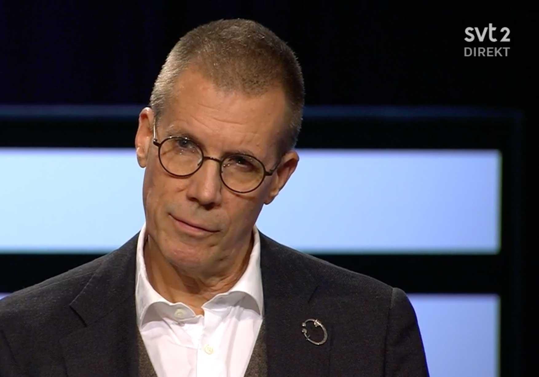 Fredrik Elgh, professor i virologi, i SVT Agenda.