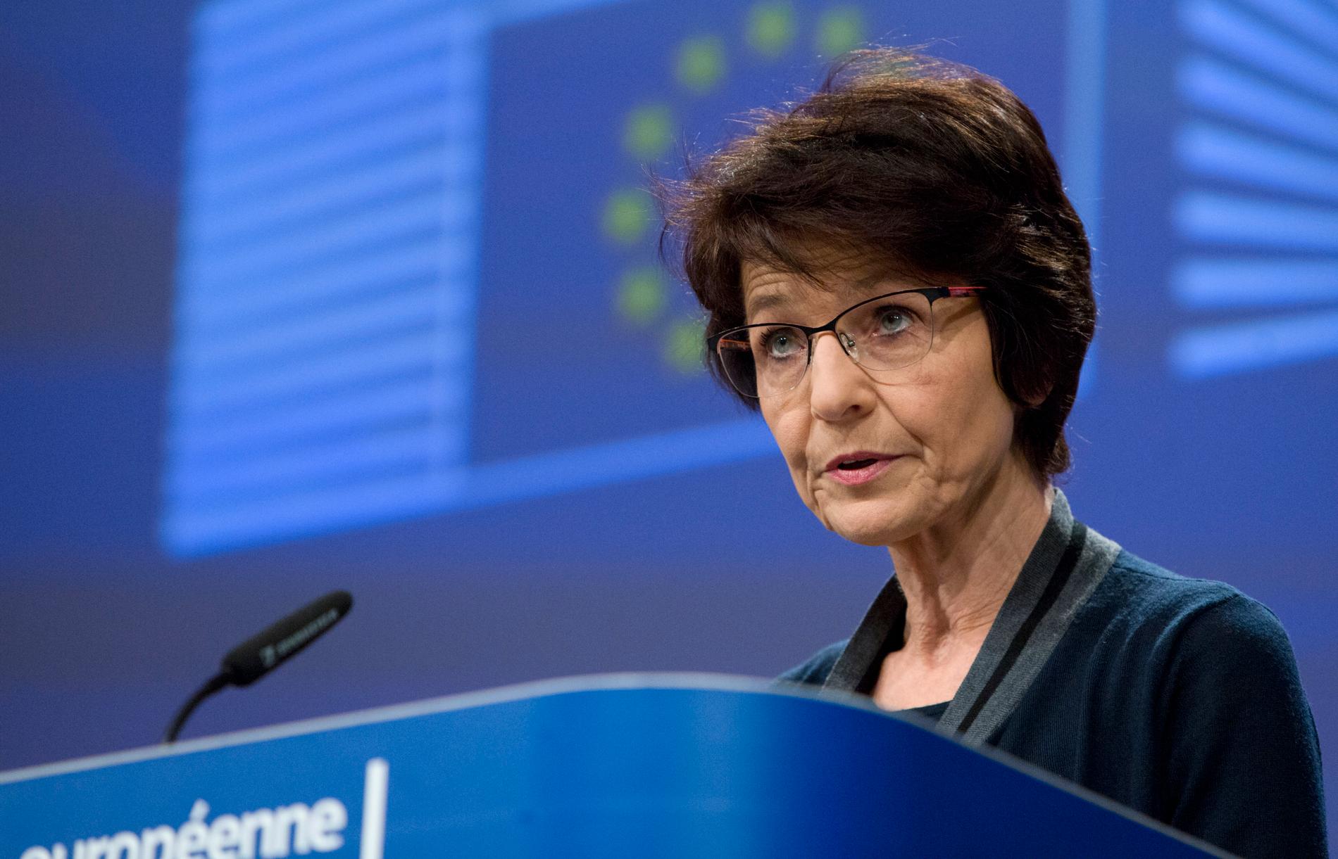 EU:s arbetsmarknadskommissionär Marianne Thyssen. Arkivbild.