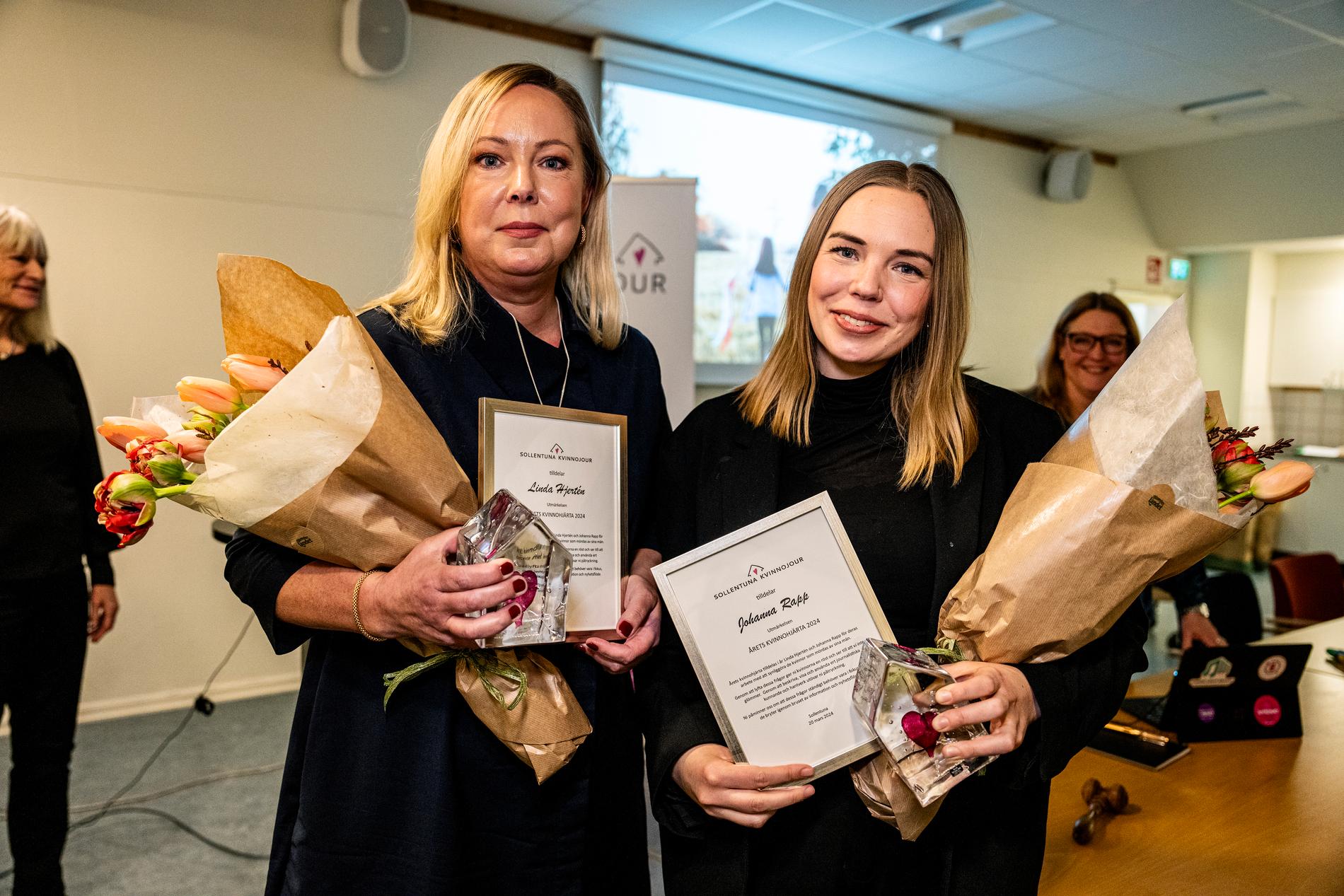 Aftonbladets Linda Hjertén och Johanna Rapp. 