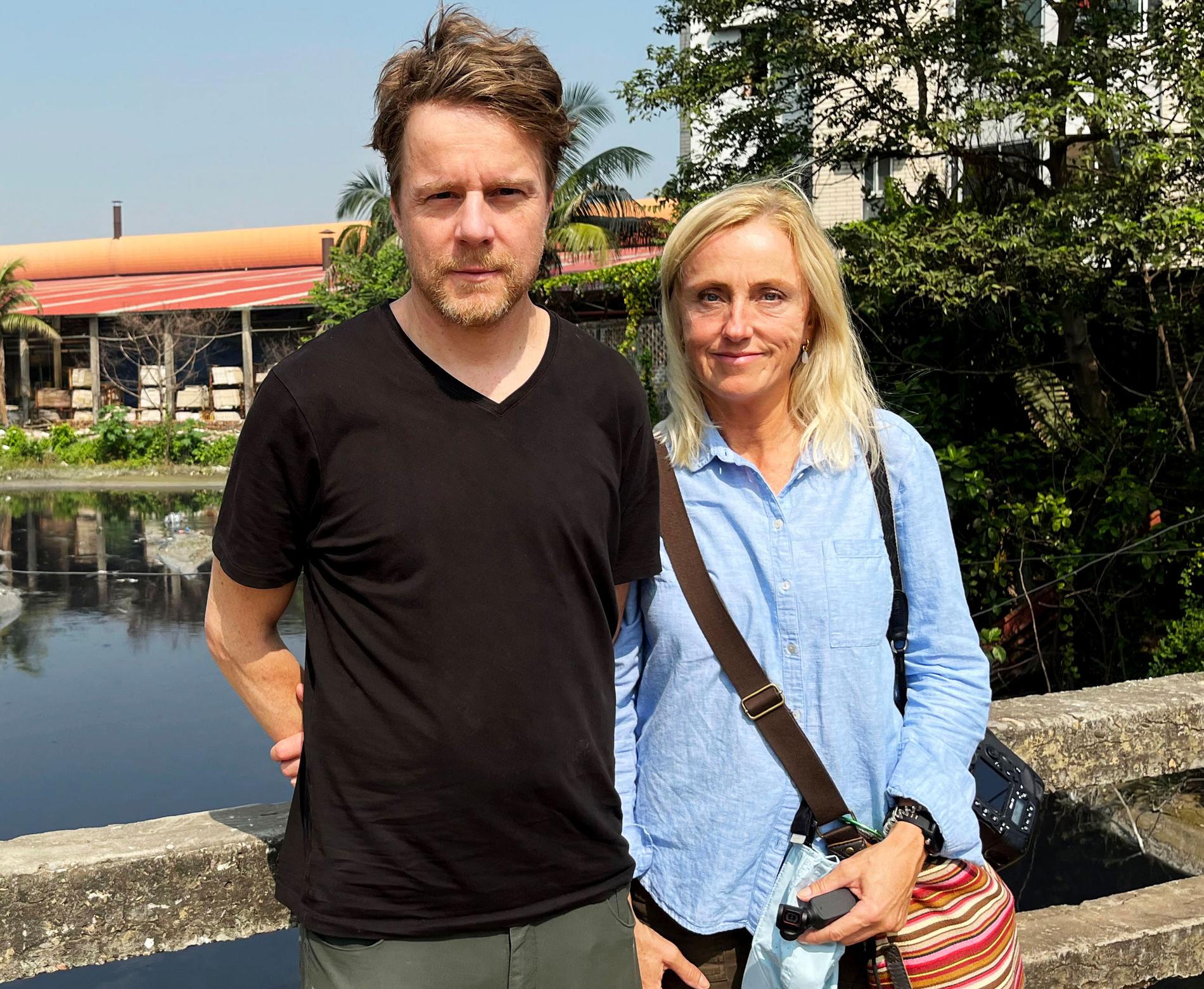 Aftonbladets Staffan Lindberg och Lotte Fernvall på plats i Dhaka, Bangladesh. 