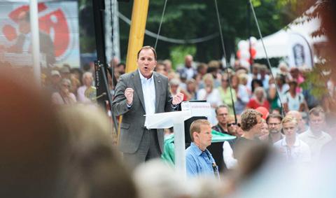 I sitt första tal i ALmedalen som S-ledare gick han till attack mot Moderaterna. ”Moderaterna väntar på bättre tider, Sverige väntar på en bättre regering,” sa Stefan Löfven.