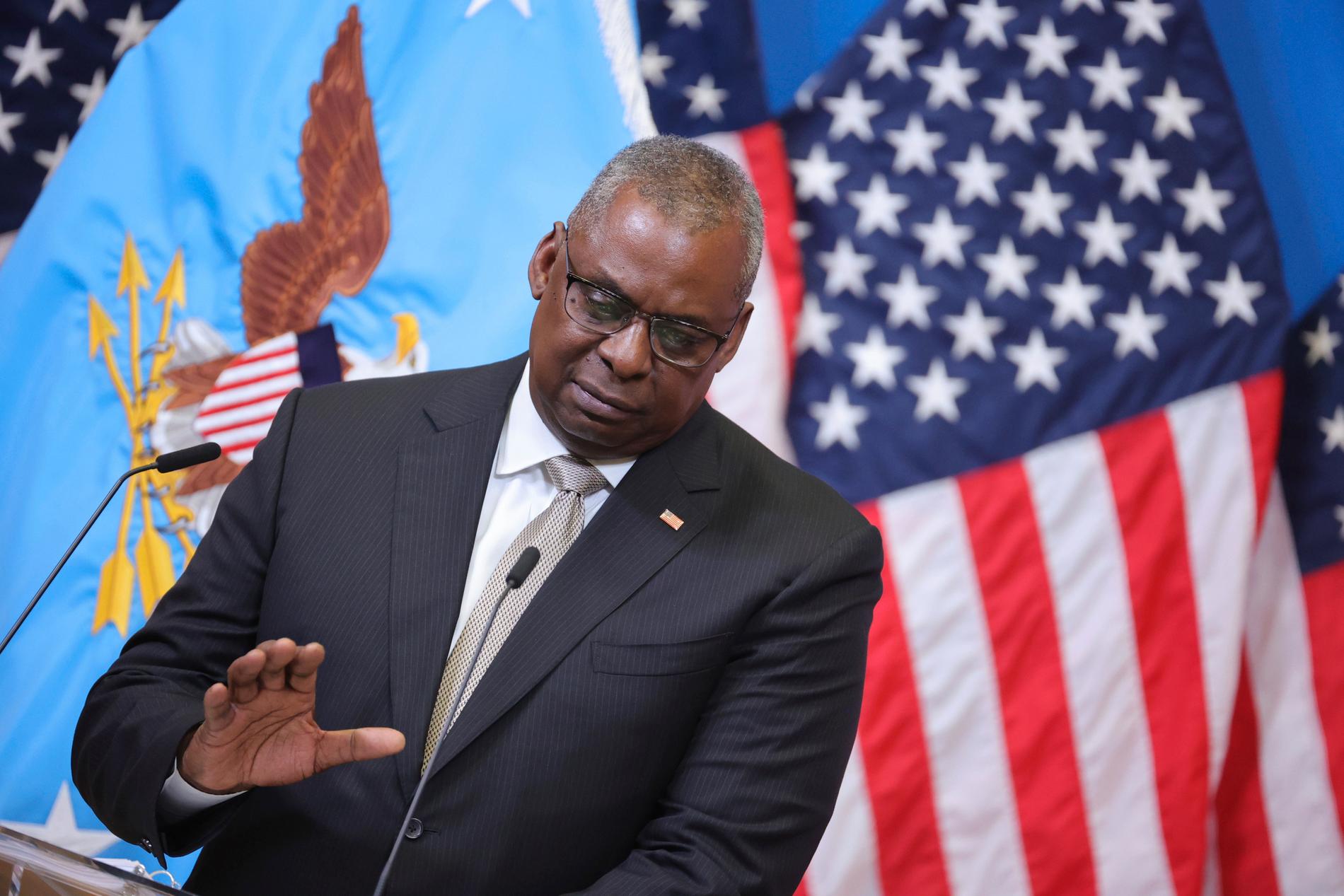 ”Vi ska försvara varje tum”, sa USA:s försvarsminister Lloyd Austin.