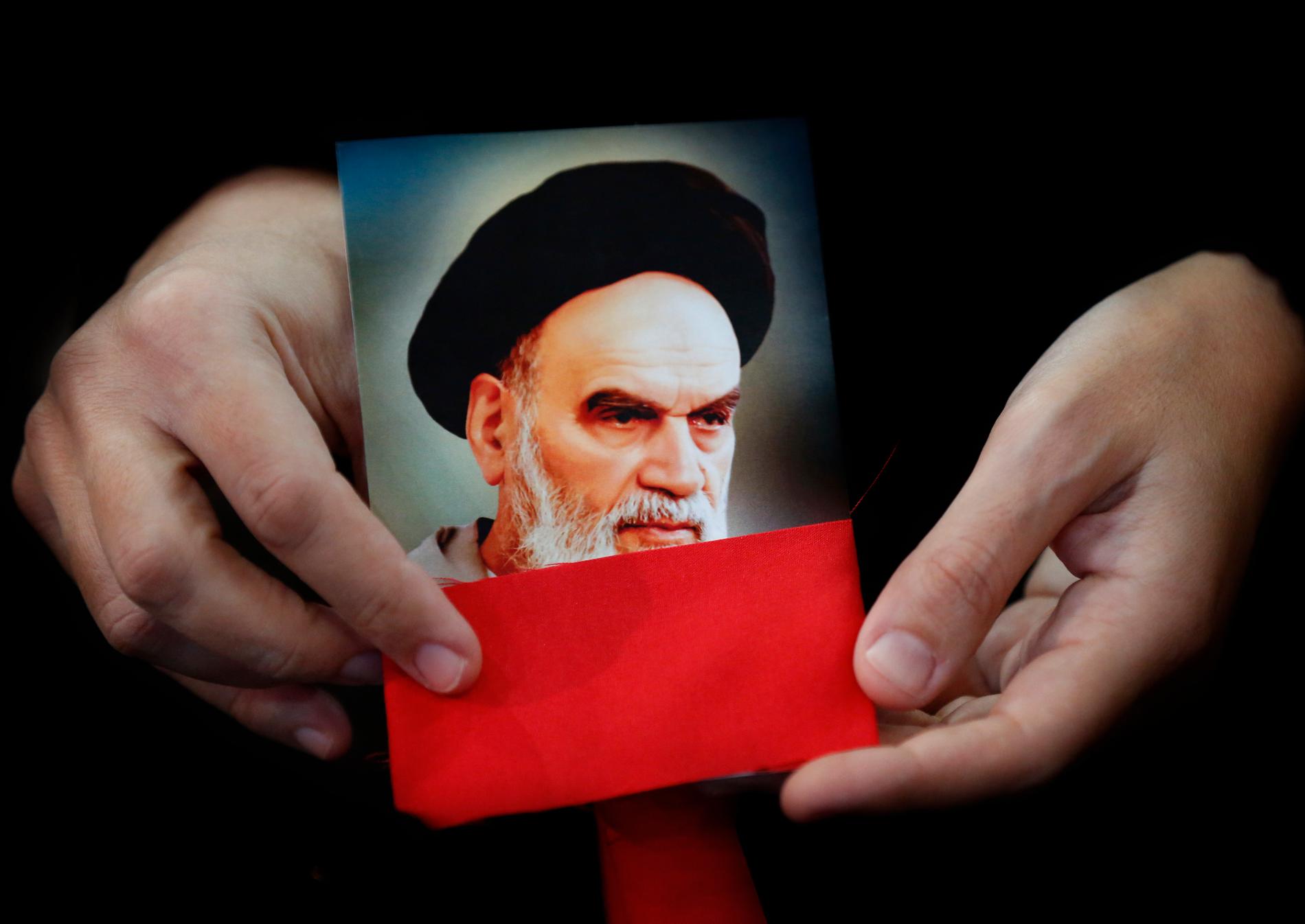 Den religiöse ledaren ayatolla Khomeini.