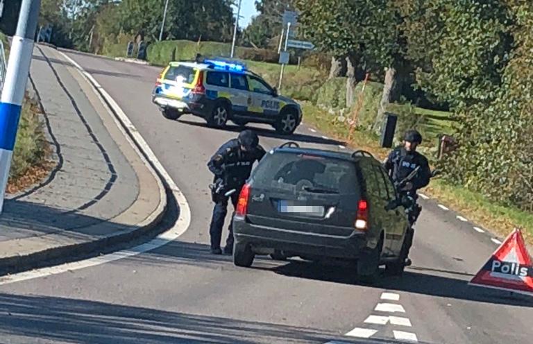 Polispådrag i Rävlanda.