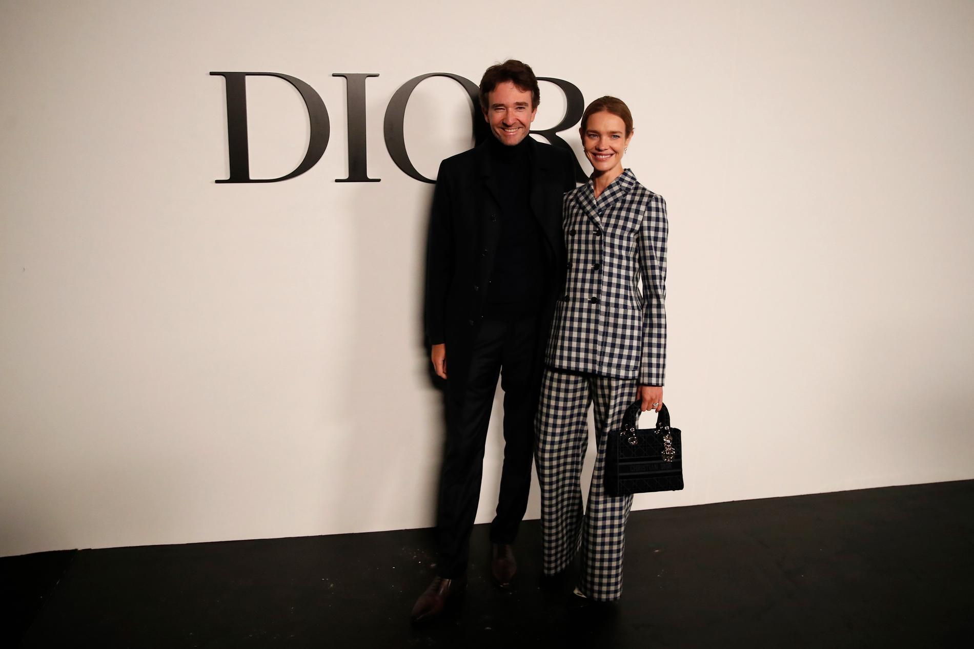Bernard Arnaults äldste son Antoine Arnault är vd för LVMH-koncernens holdingbolag Christian Dior SE. Här tillsammans med sin fru, supermodellen Natalia Vodianova. Arkivbild.