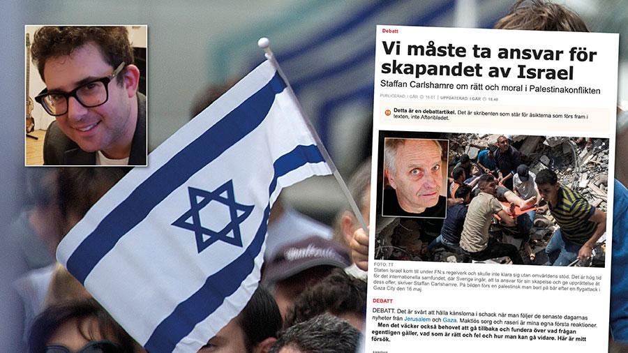 Israel skulle inte klara sig utan omvärldens stöd, skriver Carlshamre. Det är en märklig formulering mot bakgrund av att världens stater är tätt sammanlänkade i en globaliserad ekonomi och globaliserad omvärld. Replik från Martin Blecher, Vänskapsförbundet Sverige-Israel.
