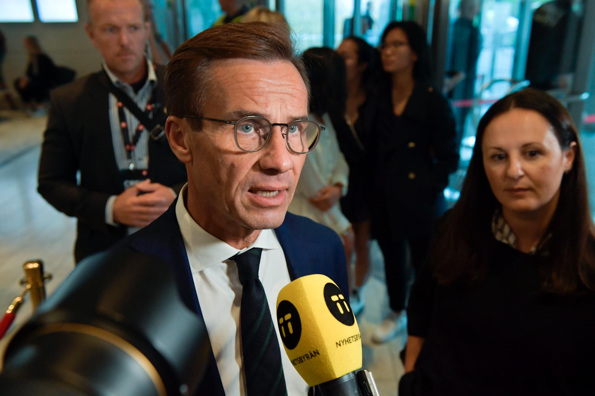 Moderaternas partiledare Ulf Kristersson har träffat Socialdemokraternas ledare Stefan Löfven för att sondera underlaget för en ny regering. Arkivbild.