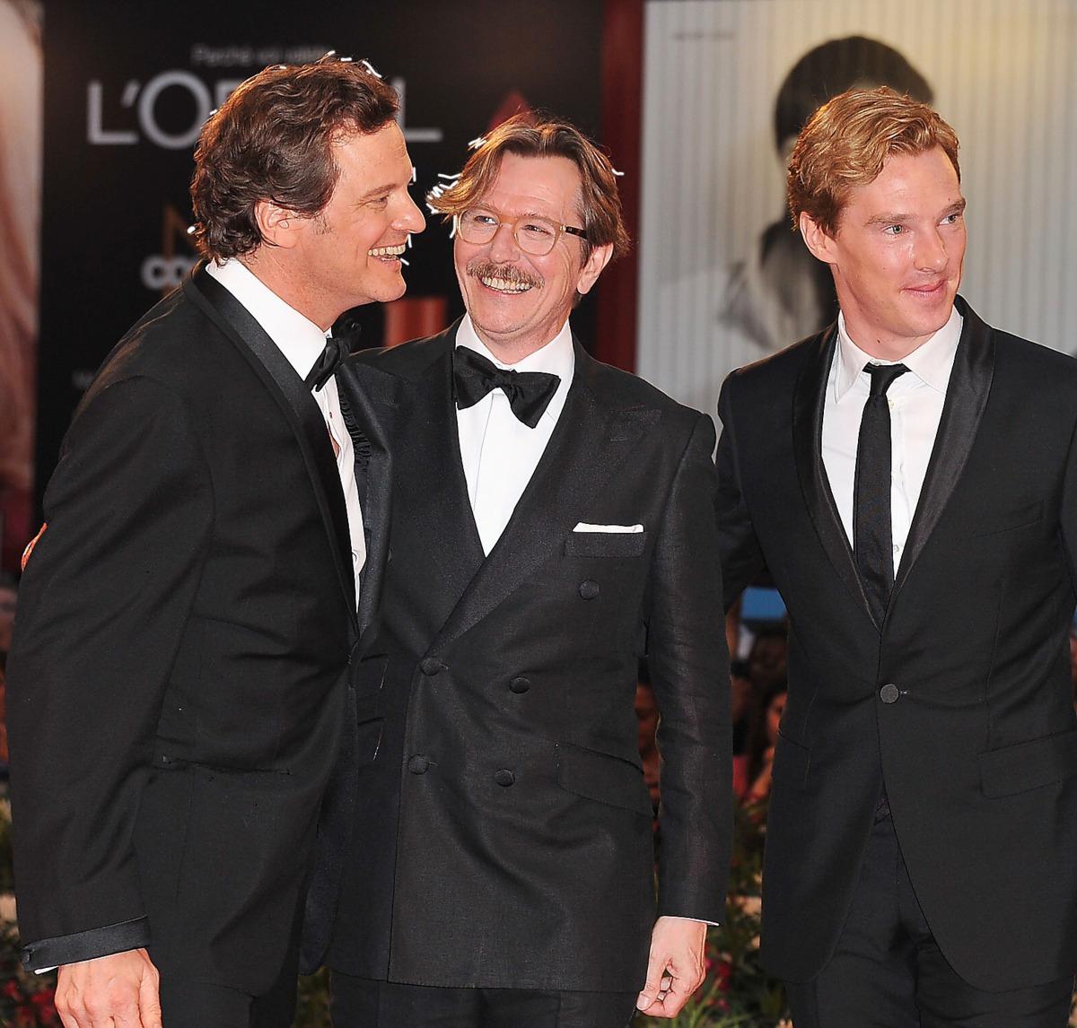 SPIONER ÄR VI ALLIHOPA Colin Firth, Gary Oldman och ”Sherlock”-stjärnan Benedict Cumberbatch är med i filmen och hade kul på galapremiären i går.