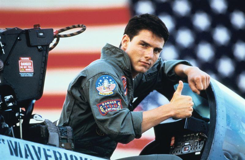 Tom Cruise i ”Top gun”.