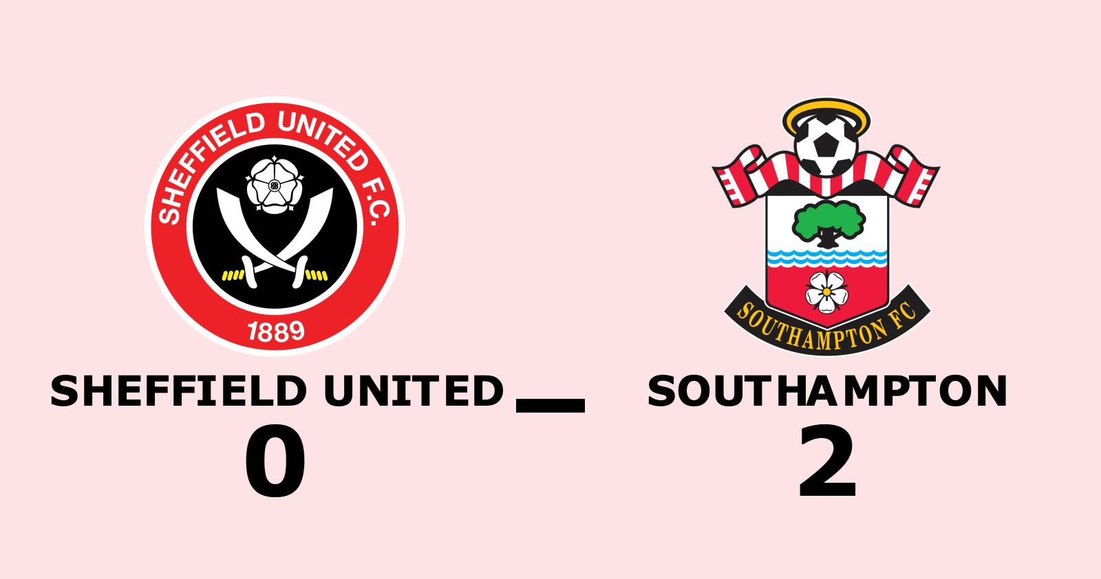 Segerlös svit bröts när Southampton vann mot Sheffield United