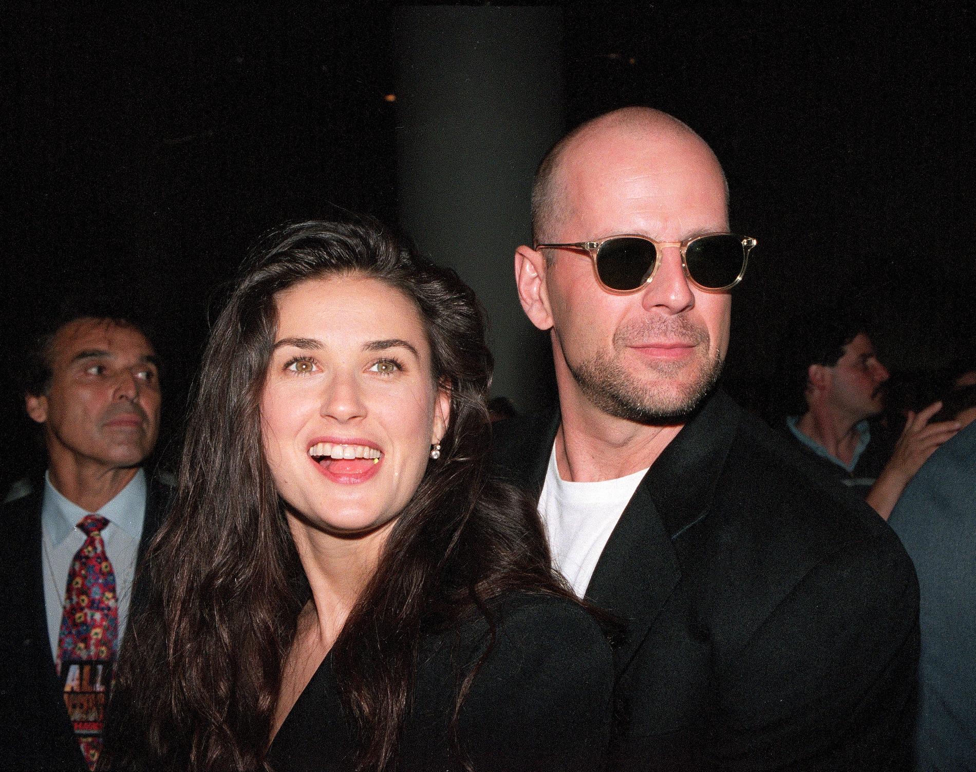 Demi Moore och Bruce Willis 1995.