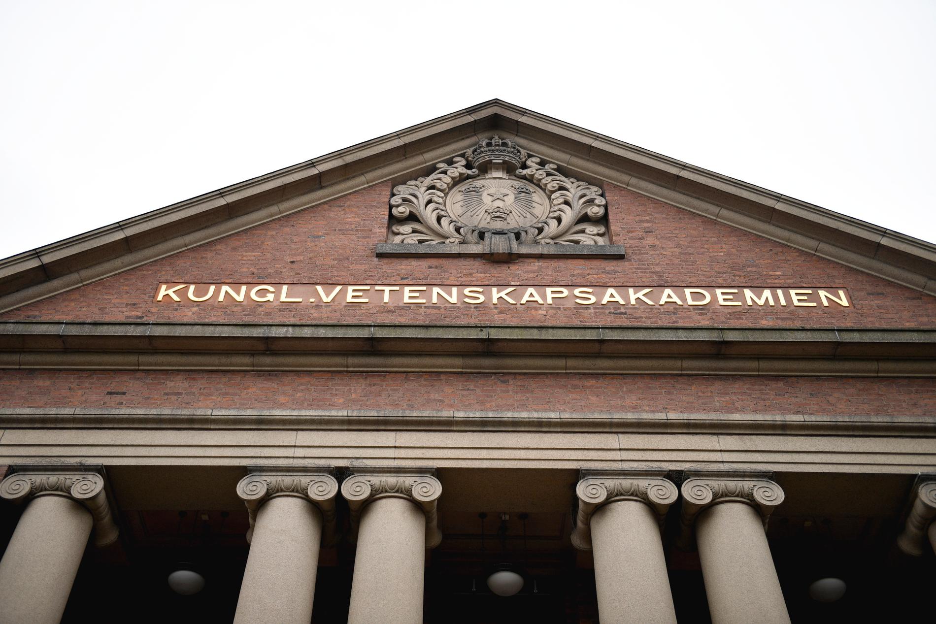 Kungliga Vetenskapsakademien i Stockholm varnar för att stödet till den fria forskningen kan minska. Arkivbild.