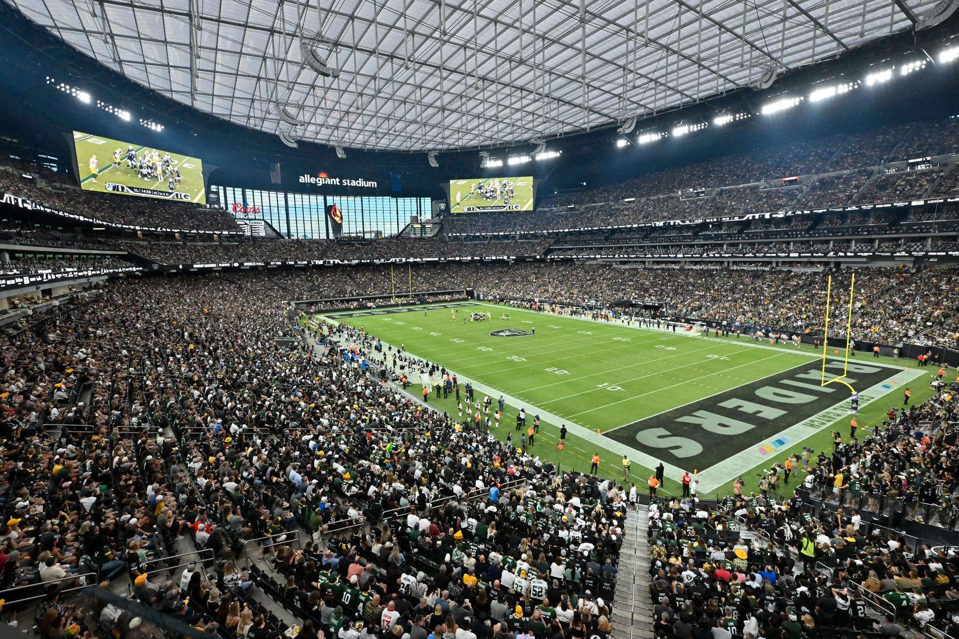 Allegiant Stadium är normalt hemmaarena för NFL-laget Las Vegas Raiders.