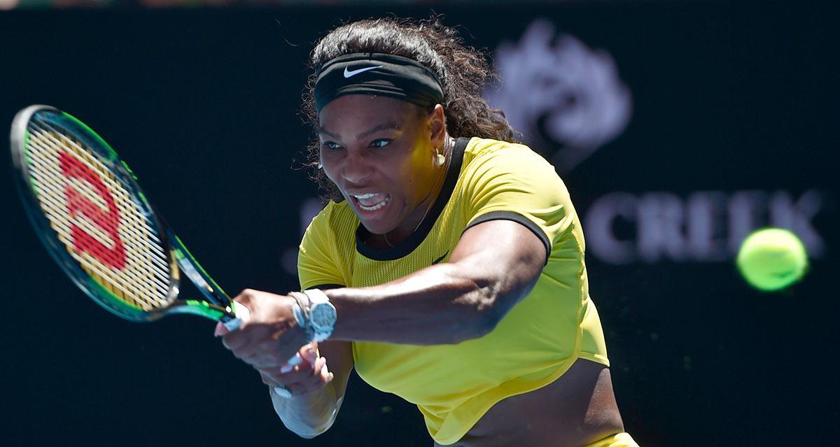 Serena Williams hade inte tuff uppgift i första omgången.