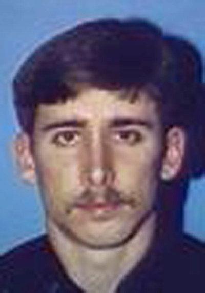 Polisen Mark MacPhail sköts till döds på en parkeringsplats i Savannah, Georgia, 1989.