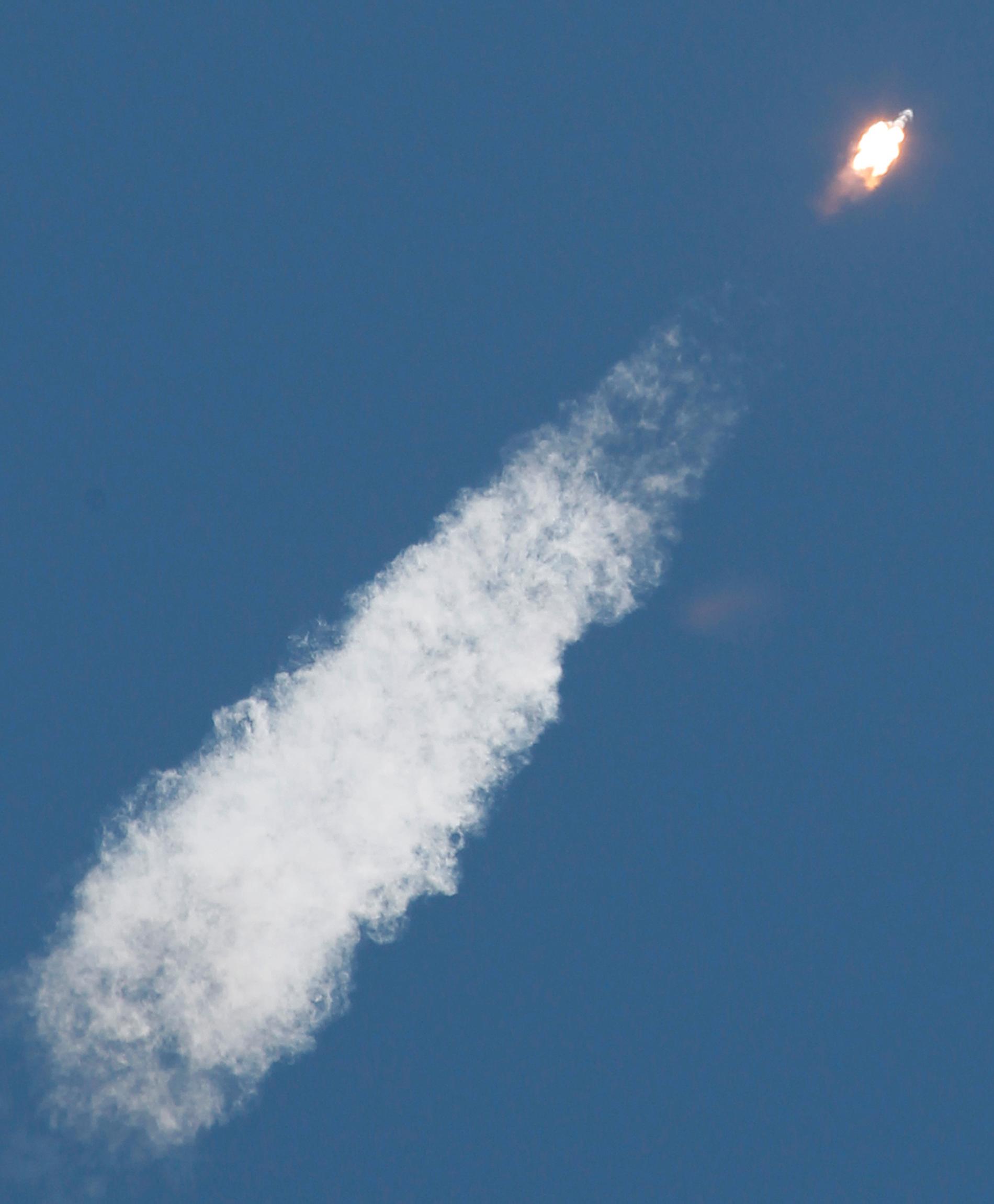 Målet för raketen är den internationella rymdstationen ISS.